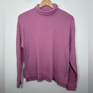 Madewell Relaxed Turtleneck Tee in Shader‎ Pink Medium